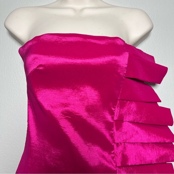 NEW ASOS Club L London Dress 4 Hot Pink Party Event Avant Garde Barbie Mini - Picture 2 of 11